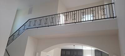 Powder coated railings