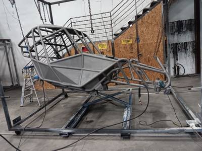 Powder coating for ATV frames