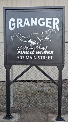 Custom Sign for Granger Public Works