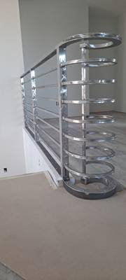 13. Powder coated railings