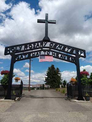 Holy Rosary Cemetery Entrance Signage