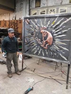 Custom artwork powder coating