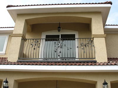 Custom balcony railing